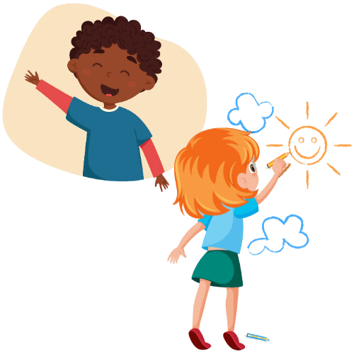 Niños felices sin desnutrición